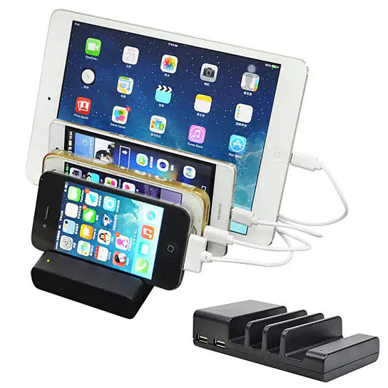 Multi-Device Charging Station Organizer - 4 Device Stand